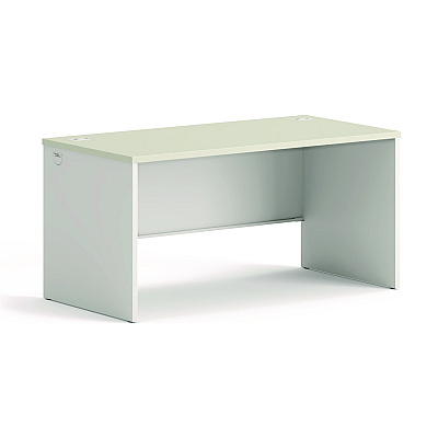 HON 38000 Series Desk Shell, 60" x 30" x 30", Light Gray/Silver (HON38932B9Q)