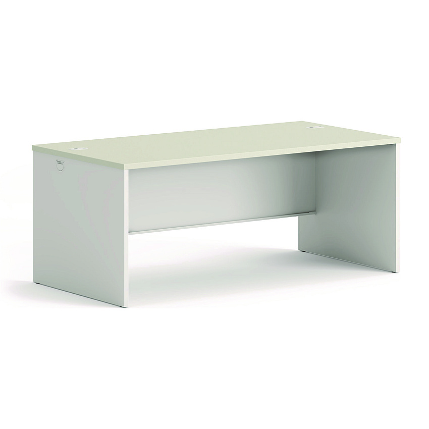 HON 38000 Series Desk Shell, 72" x 36" x 30", Light Gray/Silver (HON38934B9Q)
