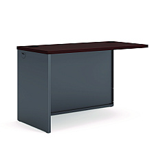 HON 38000 Series Return Shell, Left, 48w x 24d x 29.5h, Mahogany/Charcoal (HON38944LNS)