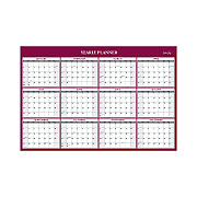 Blue Sky Classic Red Laminated Erasable Wall Calendar, 36 x 24, White/Red/Gray Sheets, 12-Month (Jan to Dec): 2026 (116054)