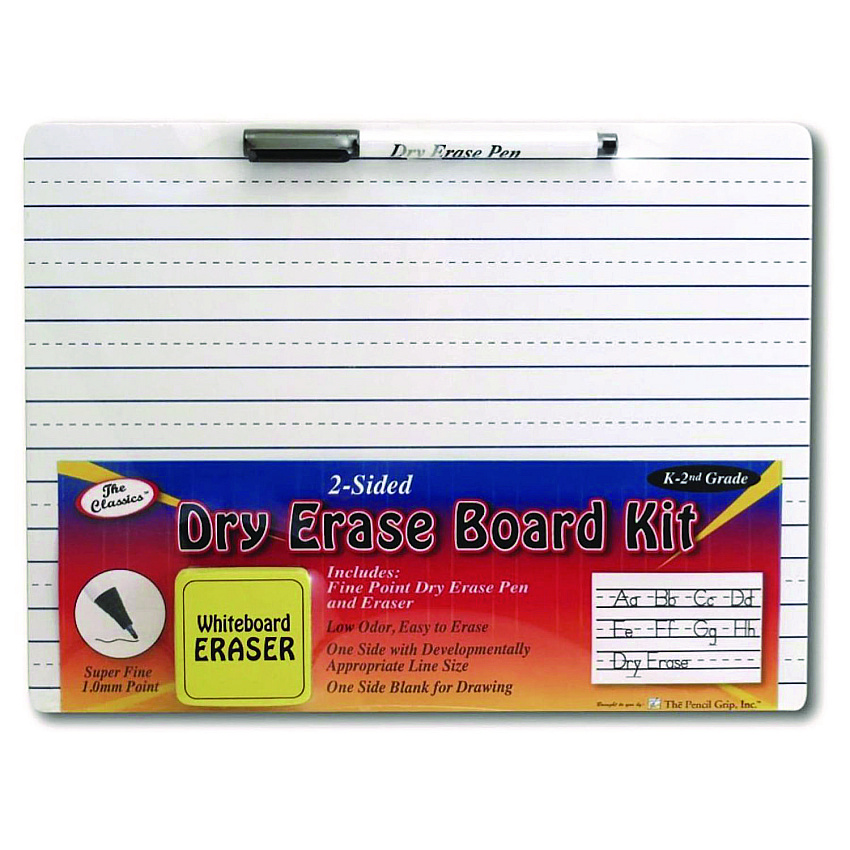 TPG Creations Dry Erase Whiteboard Student Starter Kits with Markers and Erasers, 11.75" x 9", White Surface, 24/Carton (TPG38824)