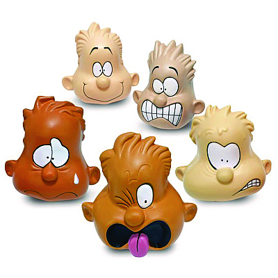 TPG Creations Feeling Heads Expression Set, Assorted Colors, 5/Set, 10 Sets/Carton (TPG89510)
