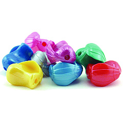 TPG Creations Crossover Grip, 1" Long, Assorted Metallic Colors, 100/Carton (TPG177100)