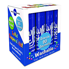 TPG Creations Kwik Stix Single Color Pack, 0.7" x 3.5", Blue, 12/Pack, 12 Packs/Carton (TPG6003012)