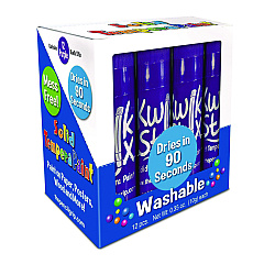 TPG Creations Kwik Stix Single Color Pack, 0.7" x 3.5", Purple, 12/Pack, 12 Packs/Carton (TPG6005012)