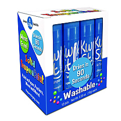TPG Creations Kwik Stix Single Color Pack, 0.7" x 3.5", Light Blue, 12/Pack, 12 Packs/Carton (TPG6007012)