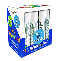 TPG Creations Kwik Stix Single Color Pack, 0.7" x 3.5", White, 12/Pack, 12 Packs/Carton (TPG6009012)