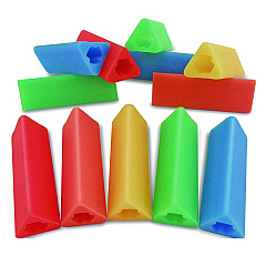 TPG Creations Triangle Grip, 1.75" Long, Assorted Colors, 600/Carton (TPG162600)