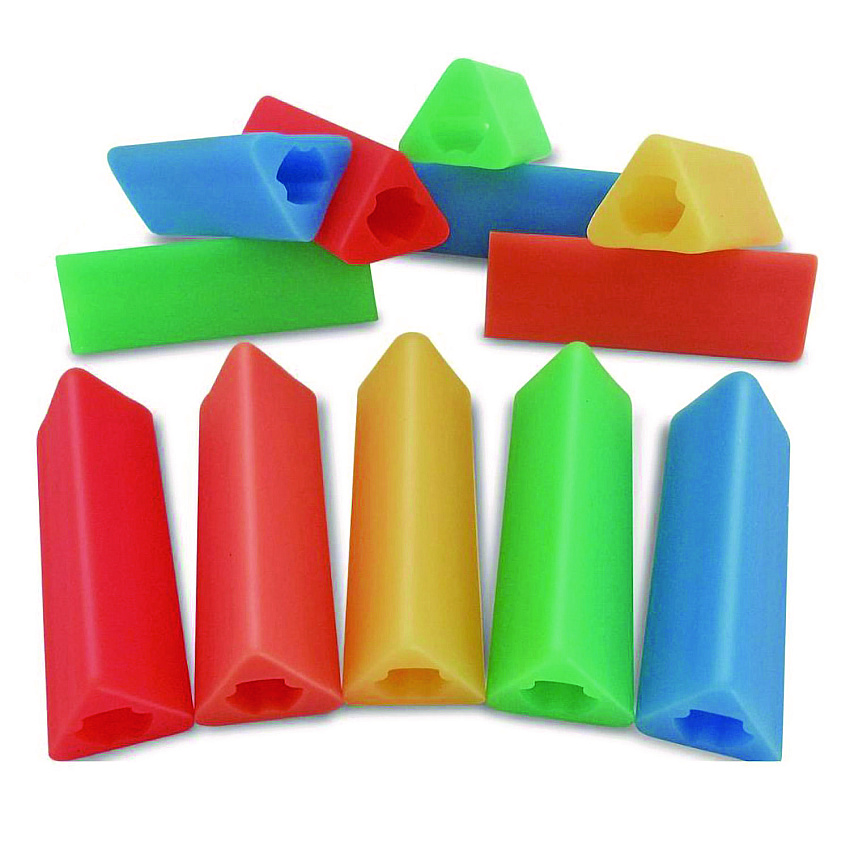 TPG Creations Triangle Grip, 1.75" Long, Assorted Colors, 600/Carton (TPG162600)