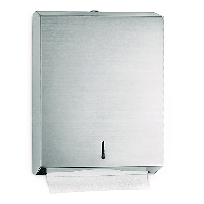 Alpine Vertical C-Fold/Multi-Fold Paper Towel Dispenser, 14.5 x 4 x 11.2, Brushed Stainless Steel (ALHALP480)
