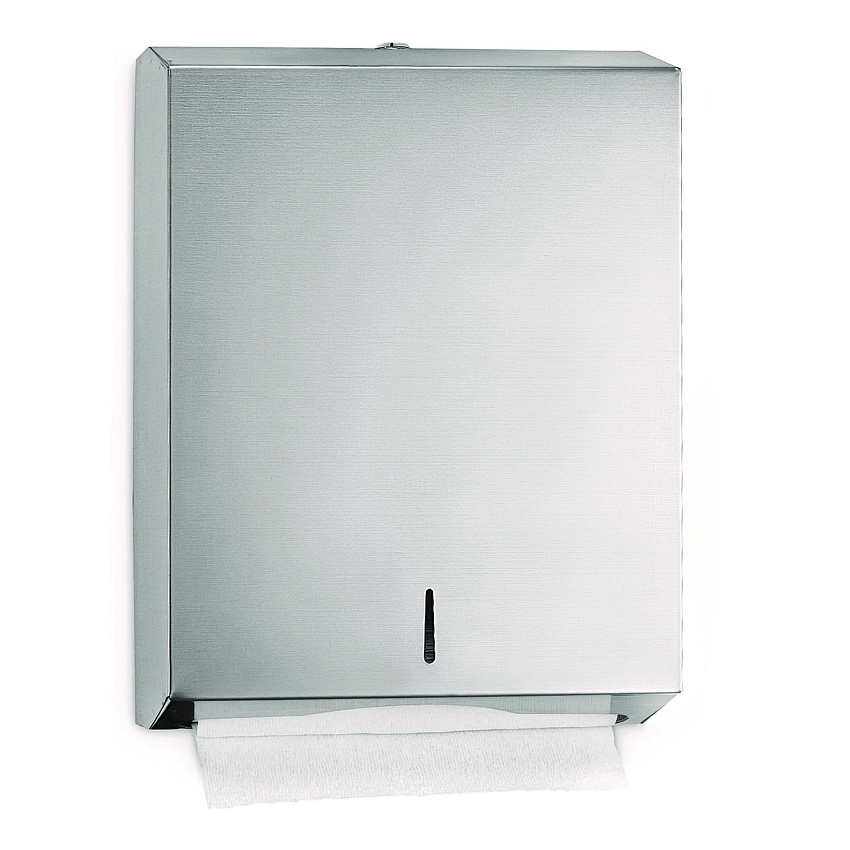 Alpine Vertical C-Fold/Multi-Fold Paper Towel Dispenser, 14.5 x 4 x 11.2, Brushed Stainless Steel (ALHALP480)