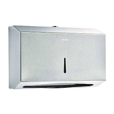 Alpine Horizontal C-Fold/Multi-Fold Paper Towel Dispenser, 7.08 x 3.93 x 10.82, Brushed Nickel (ALHALP481S)