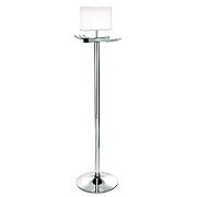 Alpine Wet Umbrella Bag Wrapper Stand with 100 Long Bags, Stainless Steel, 12 x 12 x 48, Silver (ALHALP489)