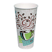 Dixie PerfecTouch Paper Hot Cups, 20 oz, Coffee Haze Design, 25/Pack (DXE5320CDPK)
