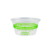 World Centric PLA Clear Cold Cups, Souffle, 2 oz, Clear, 2,000/Carton (WORCPCS2S)
