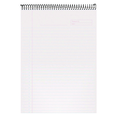TOPS Color Notepads, Wide/Legal Rule, Orchid Cover, 70 White 8.5 x 11.75 Sheets (TOP99710)