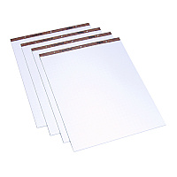 TOPS Easel Pads, Quadrille Rule (1 sq/in), 27 x 34, White, 50 Sheets, 4/Carton (TOP7900)