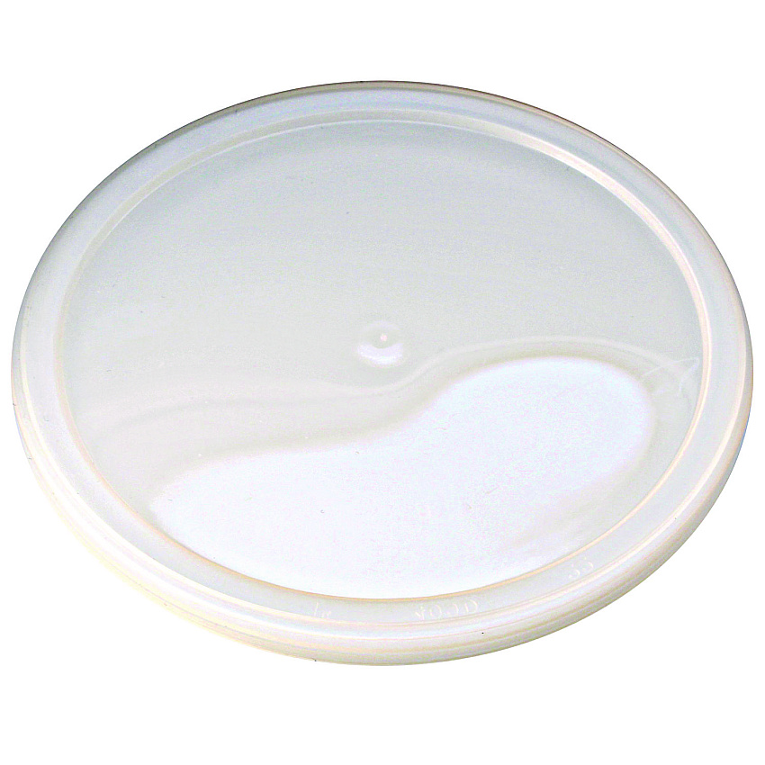 Fabri-Kal Pro Kal Polyethylene Flush Fill Round Deli Lids, 4.6" Diameter, Clear, 500/Carton (FABPELID)