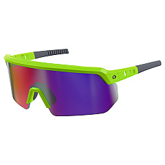 ergodyne Skullerz AEGIR-AFASPM Anti-Scratch and Enhanced Anti-Fog Safety Glasses, Lime Frame, Purple Mirror, Polycarb Lens (EGO55061)