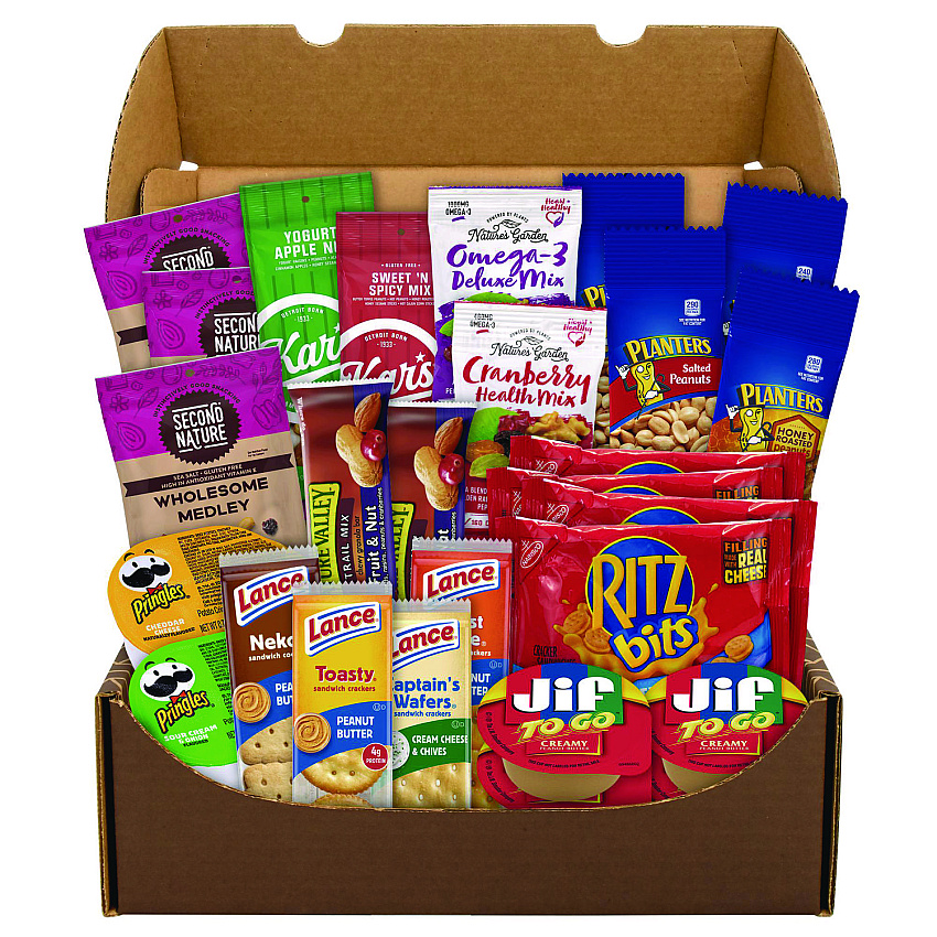 Snack Box Pros On The Go Snack Box, 27 Assorted Snacks/Box (GRR700S0009)