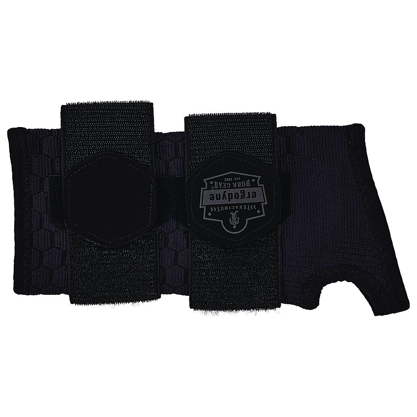 ergodyne ProFlex 685 Wrist Support Sleeve - Double Strap, X-Large, Fits Left Hand/Right Hand, Black (EGO16619)