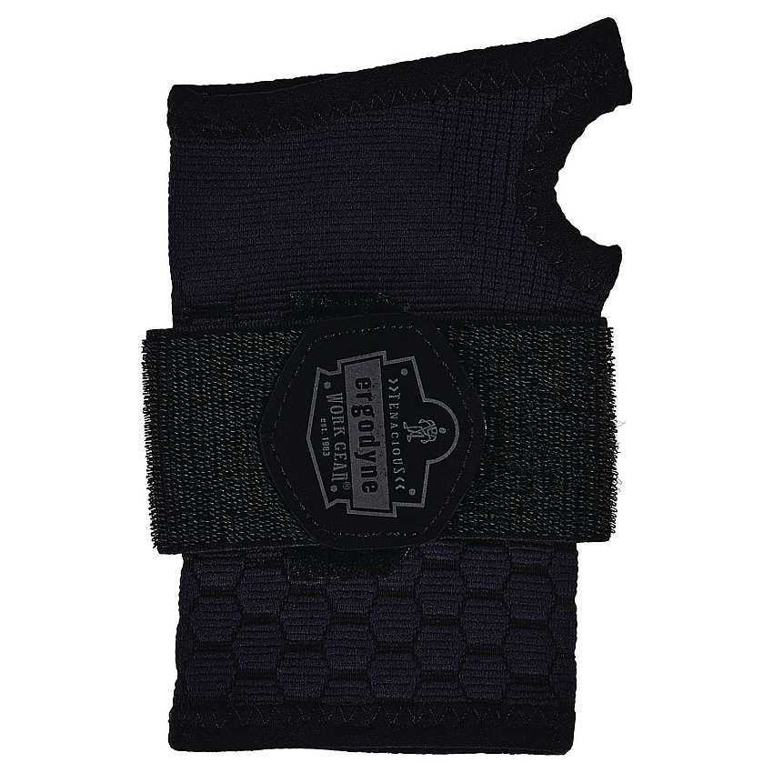 ergodyne ProFlex 680 Wrist Support Sleeve - Single Strap, Medium, Fits Left Hand/Right Hand, Black (EGO16627)
