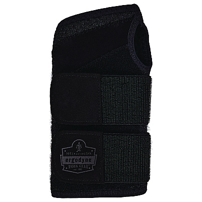 ergodyne ProFlex 4015 Wrist Brace Support with Double Strap, Small, Fits Left Hand, Black (EGO70148)