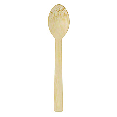 Dixie Bamboo Cutlery, Spoon, Light Golden, 100/Pack, 10 Packs/Carton (DXEANSBAM)
