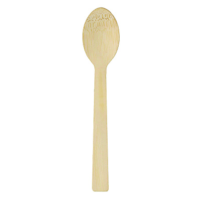 Dixie Bamboo Cutlery, Spoon, Light Golden, 100/Pack, 10 Packs/Carton (DXEANSBAM)