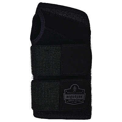 ergodyne ProFlex 4015 Wrist Brace Support with Double Strap, Medium, Fits Right Hand, Black (EGO70153)