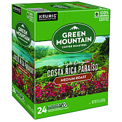 Green Mountain Coffee Roasters Roasters Roasters K-Cup Pods Costa Rica Paraiso, 24/Box (GMT8087)