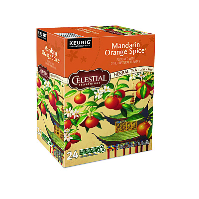 Celestial Seasonings Mandarin Orange Spice Herb Tea K-Cups, 96/Carton (GMT14735CT)