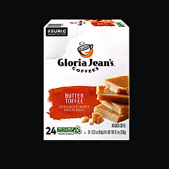 Gloria Jean's Coffees Coffees Coffees Butter Toffee Coffee K-Cups, 96/Carton (DIE60051012CT)
