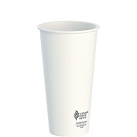 Solo Thermoguard Insulated Paper Hot Cups, 20 oz, White Sustainable Forest Print, 600/Carton (SCCDWTG20W)