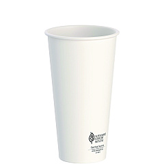 Solo Thermoguard Insulated Paper Hot Cups, 20 oz, White Sustainable Forest Print, 600/Carton (SCCDWTG20W)