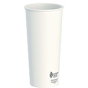 Solo Thermoguard Insulated Paper Hot Cups, 24 oz, White Sustainable Forest Print, 600/Carton (SCCDWTG24W)