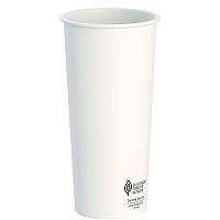 Solo Thermoguard Insulated Paper Hot Cups, 24 oz, White Sustainable Forest Print, 600/Carton (SCCDWTG24W)