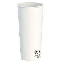 Solo Thermoguard Insulated Paper Hot Cups, 24 oz, White Sustainable Forest Print, 600/Carton (SCCDWTG24W)