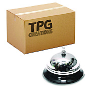 TPG Creations Call Bells, 3.5", Chrome, 36/Carton (TPG34336)