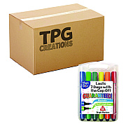 TPG Creations Magic Tri Stix Set, 12 Assorted Colors, 12/Set, 48 Sets/Carton (TPG39548)