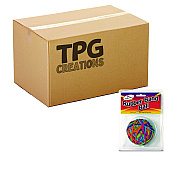 TPG Creations Rubber Band Ball, 2.5" Diameter, Assorted Colors, 250 Bands/Ball, 36/Carton (TPG58136)