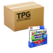 TPG Creations Thin Stix Tempera Paint Set, 6 Assorted Classic Colors, 6/Set, 24 Sets/Carton (TPG60724)