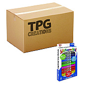 TPG Creations Thin Stix Tempera Paint Set, 12 Assorted Classic Colors, 12/Set, 12 Sets/Carton (TPG60812)