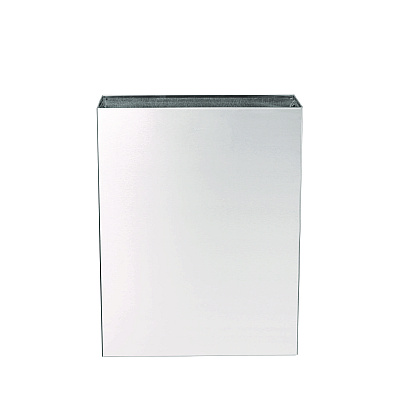 Alpine Stainless Steel Surface-Mounted Waste Receptacle, 6.4 gal, Brushed Stainless Steel (ALHALP491)