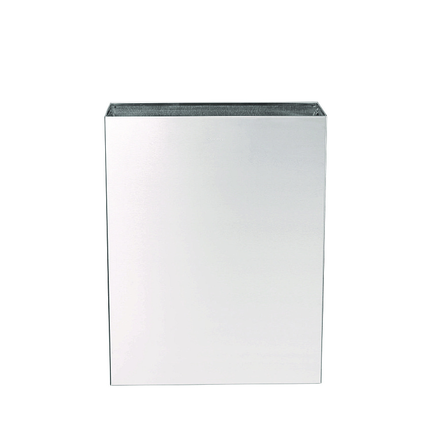 Alpine Stainless Steel Surface-Mounted Waste Receptacle, 6.4 gal, Brushed Stainless Steel (ALHALP491)