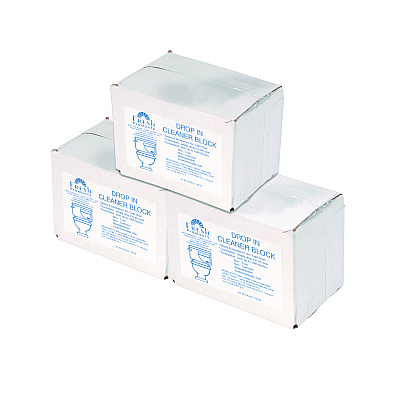 Fresh Products Drop-In Tank Non-Para Cleaner Block, Unscented, Blue, 24/Box, 3 Boxes/Carton (FRS24DIFCT)