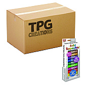 TPG Creations Kwik Stix Tempera Paint Set, 12 Assorted Metallic Colors, 12/Set, 12 Sets/Carton (TPG61412)
