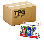 TPG Creations Kwik Stick Tempera Paint, 6 Assorted Classic Colors, 6/Pack, 12 Packs/Carton (TPG64612)