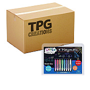 TPG Creations Wonder Stix Playmat Kit, 8 Assorted Pastel Wonderstix and 4 Playmats/Pack, 12 Packs/Carton (TPG64812)