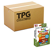 TPG Creations Kwik Stix Tempera Paint Set, 6 Assorted Earth Tones Colors, 6/Pack, 24 Packs/Carton (TPG67624)